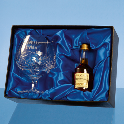 Picture of BRANDY GIFT SET with a 5Cl Mini Bottle of Brandy
