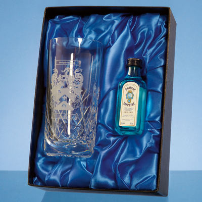 Picture of HIGH BALL GIFT SET with a 5Cl Mini Bottle of Gin.