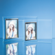Picture of BEVELLED GLASS CRESCENT FRAME FOR 3 1_&_2 INCH x 5 INCH PORTRAIT PHOTO