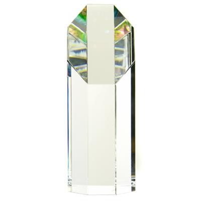 OPTICAL CRYSTAL SMALL OCTAGONAL PRISM 150MM HIGH 8 SIDED