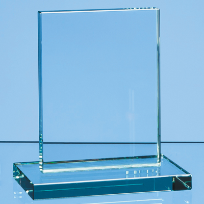 Picture of 12CM x 9CM x 12MM JADE GLASS RECTANGULAR AWARD