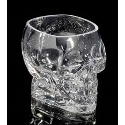 SMALL SKULL SHAPE DRINK GLASS in Pres Box