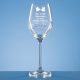 Picture of SINGLE DIAMANTE WINE GLASS with Spiral Design Cutting