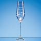 Picture of SINGLE PINK DIAMANTE CHAMPAGNE FLUTE with Spiral Design Cutting