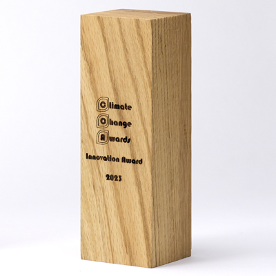 Picture of 18CM x 6CM x 6CM BEECH WOOD SQUARE COLUMN AWARD