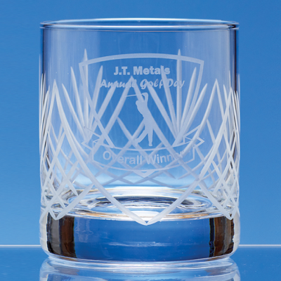 Picture of 320ML PANEL WHISKY TUMBLER with Frost Cutting