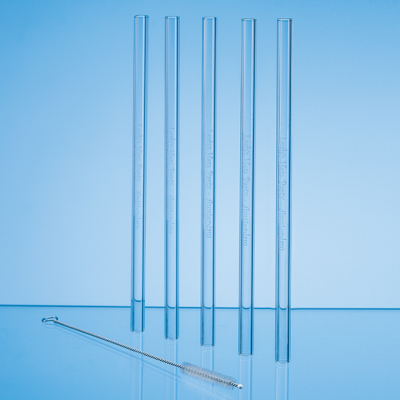 Picture of SET OF 6 GLASS DRINK STRAWS & CLEANING BRUSH