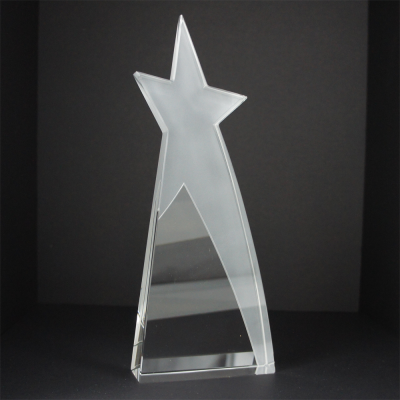 SHOOTING STAR AWARD with Sandblast Effect Design, 255Mm High