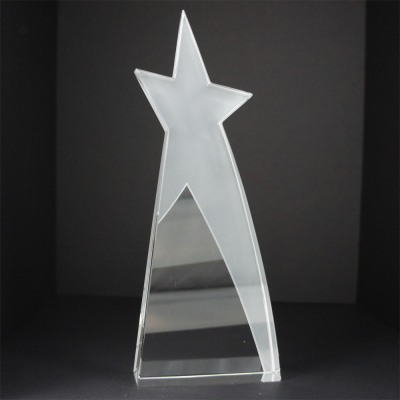 SHOOTING STAR AWARD with Sandblast Effect Design, 230Mm High