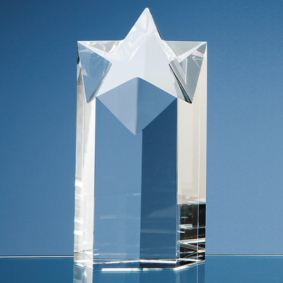 Picture of 18CM OPTICAL CRYSTAL STAR COLUMN AWARD.