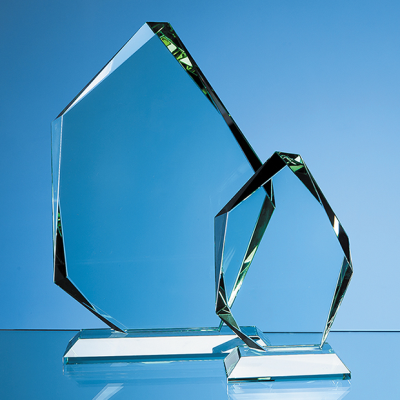 Picture of JADE GLASS FACETTED ICE PEAK AWARD