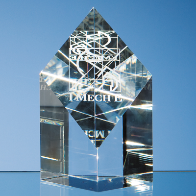 Picture of 13CM OPTICAL CRYSTAL DIAMOND AWARD.