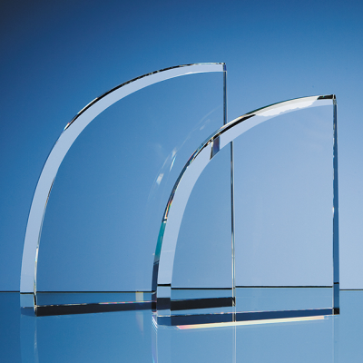 Picture of OPTICAL CRYSTAL GLASS CURVE AWARD