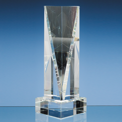 Picture of OPTICAL CRYSTAL GLASS FACET RECTANGULAR AWARD