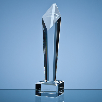 Picture of 29CM OPTICAL CRYSTAL DIAMOND COLUMN AWARD.