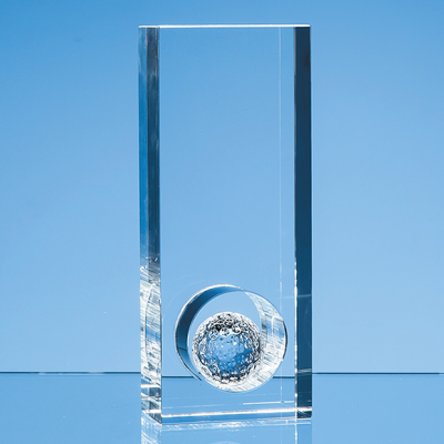 Picture of 20CM OPTICAL CRYSTAL GOLF BALL in the Hole Award