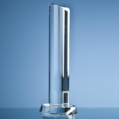 Picture of OPTICAL CRYSTAL OVAL COLUMN AWARD