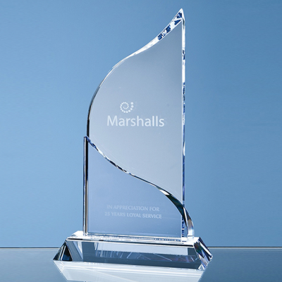 Picture of 22CM OPTICAL CRYSTAL GRAND BLEU AWARD