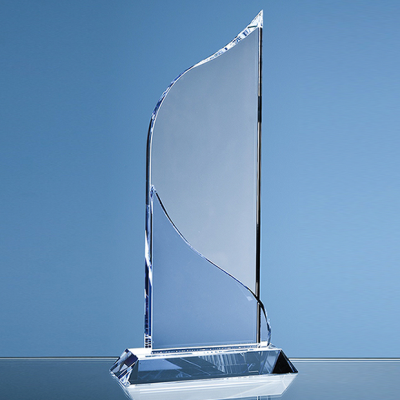 Picture of 28CM OPTICAL CRYSTAL GRAND BLEU AWARD.