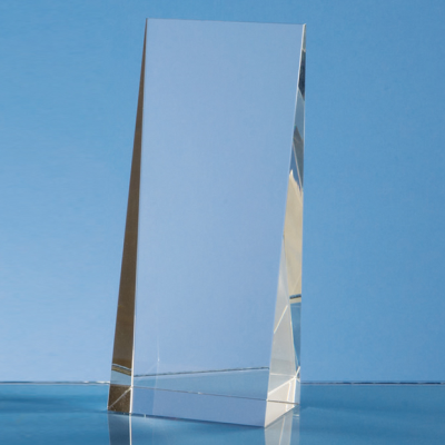 Picture of OPTICAL CRYSTAL WEDGE RECTANGULAR GLASS AWARD