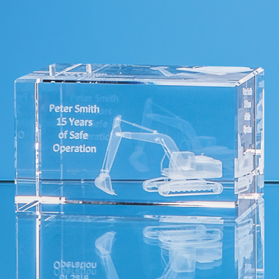 Picture of 10CM x 6CM x 6CM OPTICAL CRYSTAL RECTANGULAR, H OR V.