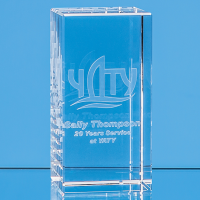 Picture of 12CM x 6CM x 6CM OPTICAL CRYSTAL RECTANGULAR.