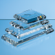 Picture of 7,5CM x 7,5CM CLEAR TRANSPARENT GLASS BASE