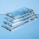 Picture of 25,5CM x 7,5CM CLEAR TRANSPARENT GLASS BASE