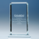 Picture of 23CM x 12,75CM x 12MM CLEAR TRANSPARENT GLASS ECHO AWARD