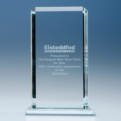 Picture of CLEAR TRANSPARENT GLASS ECHO AWARD