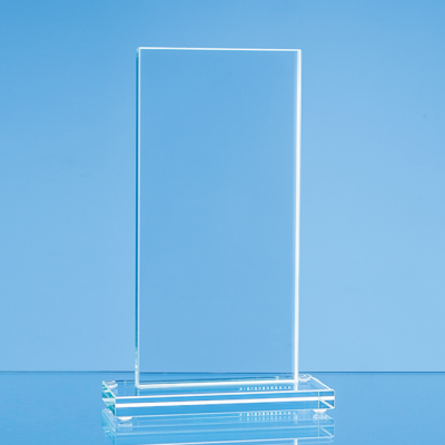 Picture of JADE GLASS TALL RECTANGULAR AWARD.