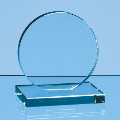 Picture of 10CM x 12MM JADE GLASS CIRCLE AWARD