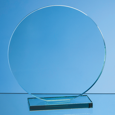 Picture of 20CM x 12MM JADE GLASS CIRCLE AWARD.