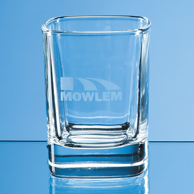 Picture of 60ML STRAUSS SQUARE TOT GLASS; SKILLET: PB46; PRESENTATION BOX: PB58