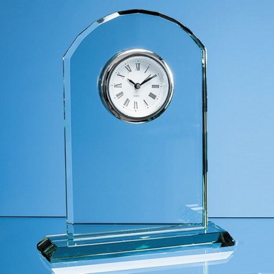 Picture of JADE GLASS ARCH CLOCK