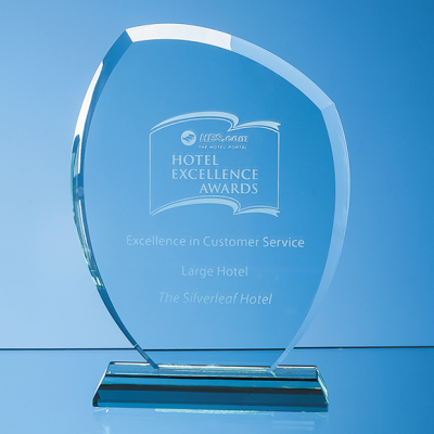 Picture of JADE GLASS AUTUMN LEAF AWARD