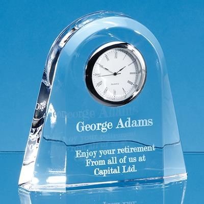 Picture of 12CM LEAD CRYSTAL DOME CLOCK