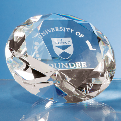 Picture of 10CM OPTICAL CRYSTAL CLEAR TRANSPARENT DIAMOND PAPERWEIGHT; PRESENTATION BOX: INC