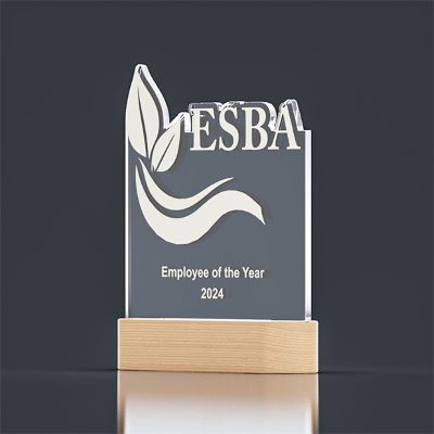 WARM WHITE LED WOOD BASE 150 x 30 x 45MM with Clear Transparent Acrylic 150 X150 x 5Mm