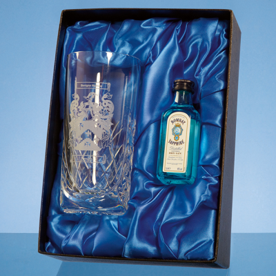 Picture of BLENHEIM HIGH BALL GIFT SET WITH a 5CL MINI BOTTLE OF GIN