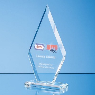 Picture of CLEAR TRANSPARENT GLASS LE DIAMOND AWARD in a Gift Box.