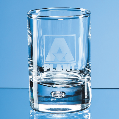 Picture of 60ML BUBBLE BASE TOT GLASS; SKILLET: PB46; PRESENTATION BOX: PB58