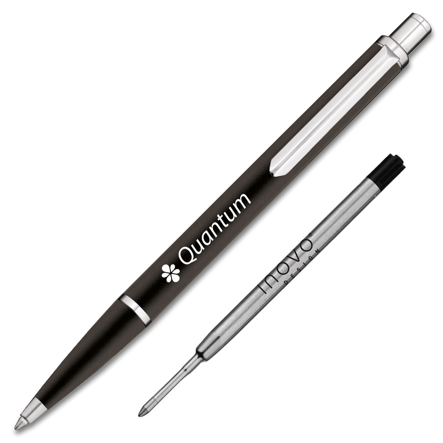 Picture of INOVO DESIGN BLACK NOVARA METAL BALL PEN.