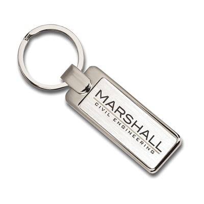 Picture of ELITE RECTANGULAR METAL KEYRING.