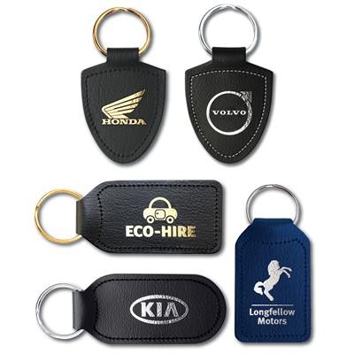 Picture of FOIL BLOCKED RECYCLED BONDED LEATHER KEYRING