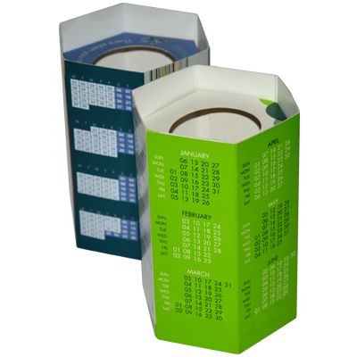 Picture of CARD POP-UP HEXAGON PEN POT.