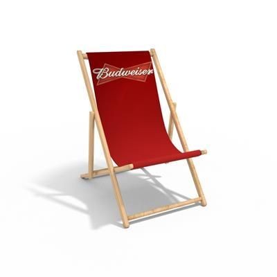 Picture of ADULT PROMOTIONAL WOOD DECKCHAIR with 300gsm Canvas Sling