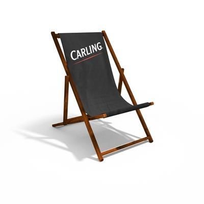 Picture of ADULT DELUXE WOOD DECKCHAIR with 300gsm Canvas Sling