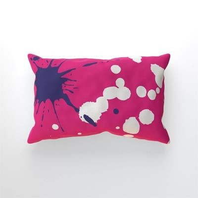 Picture of CUSTOM PRINTED FAUX SUEDE LUMBAR CUSHION 30CM X 45CM.