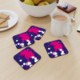 Picture of CUSTOM PRINTED SQUARE COASTER SET 9CM X 9CM